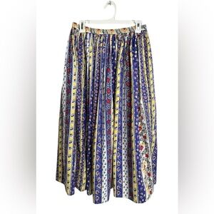 Napa Valley Floral Cottagecore Midi Skirt VTG Size Medium